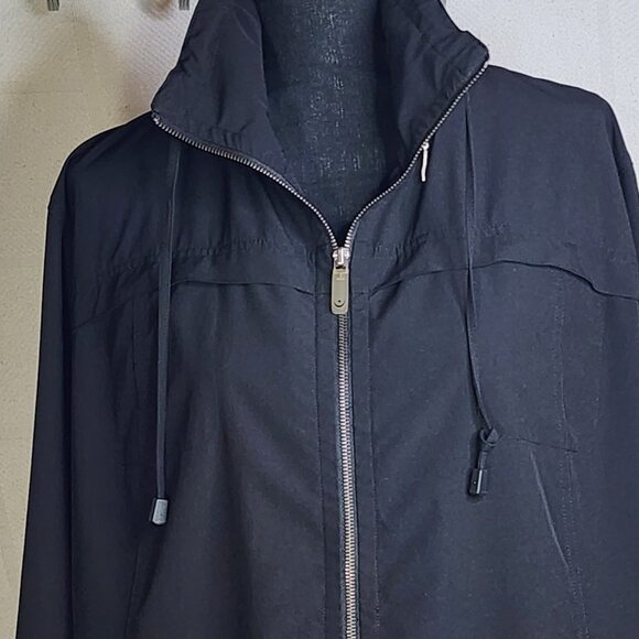 Zenergy Chicos Black Poly Span Elastic Cuff Hidden Hood Jacket Chico Sz 3 US XL - Picture 2 of 16